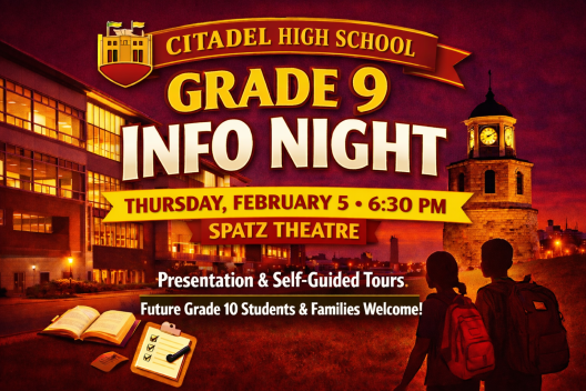 Grade 9 Info Night Poster