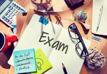 photo of exam materials