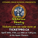 Citadel's The Addams Family Musical: Tickets On Sale Now!